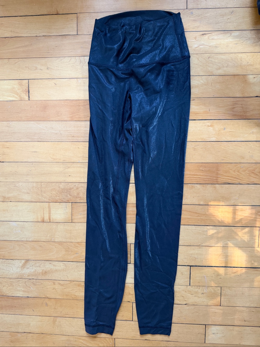 lululemon athletica Black High-Rise Shimmery Leggings